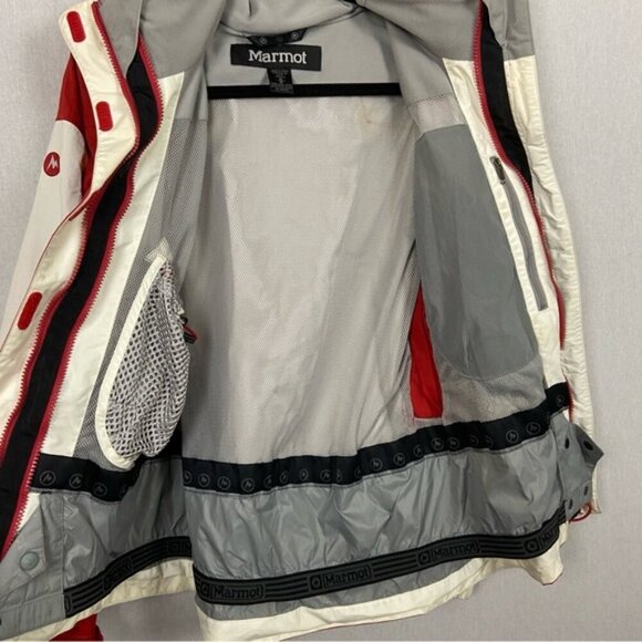 MARMOT Winter Ski Snowboard Jacket Full Zip Hooded Coat Shell Sz M - Picture 8 of 14